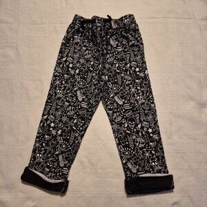Amy Coe boys size 4T black and white skull magic eye, multi design joggers NWOT